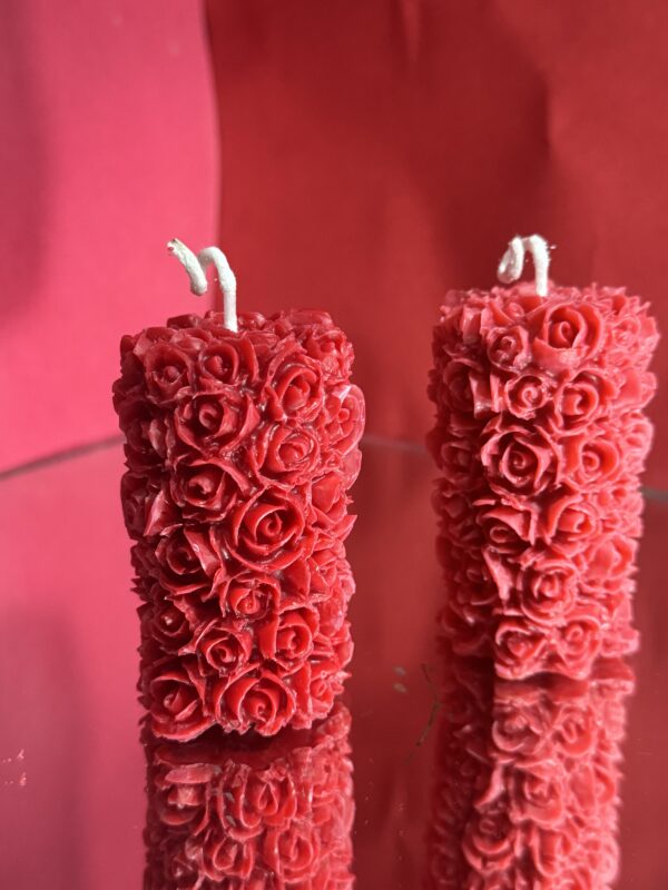 Rose Pillar Candle (Valentine's special)